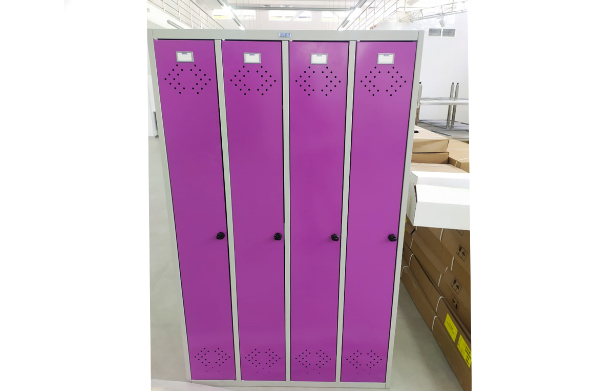 Шкафы для раздевалки с цветными дверцами г. Тюмень